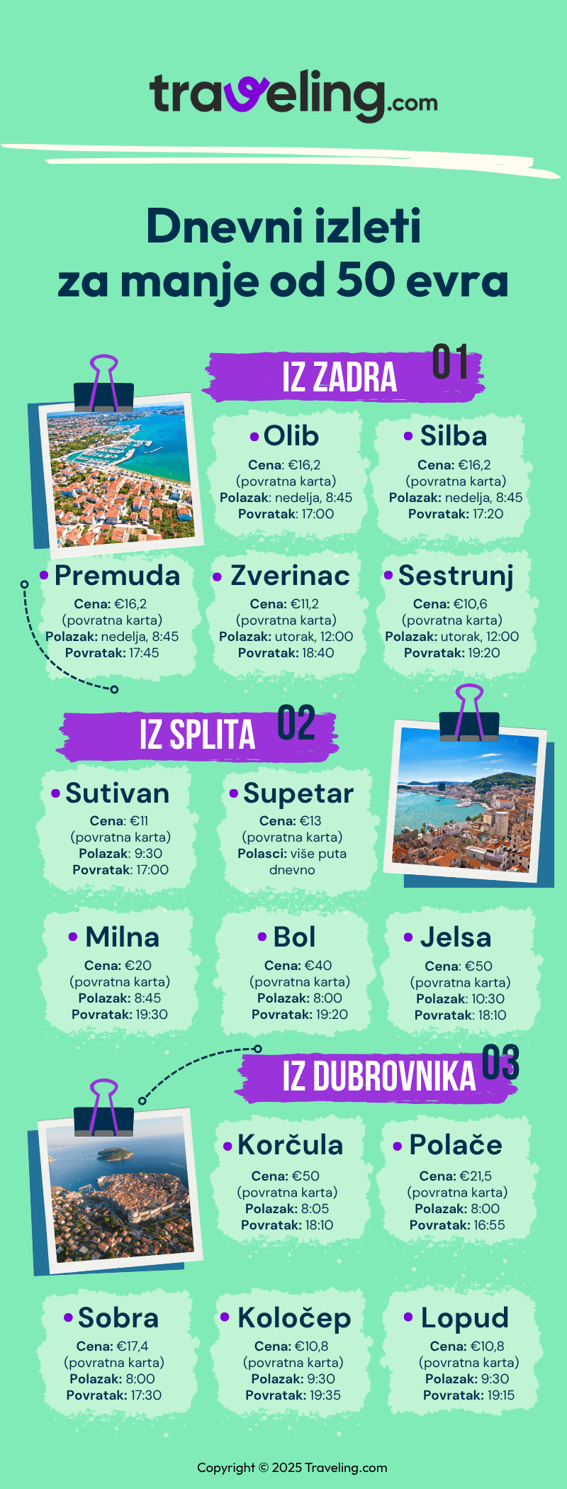 Dnevni izleti do 50 evra